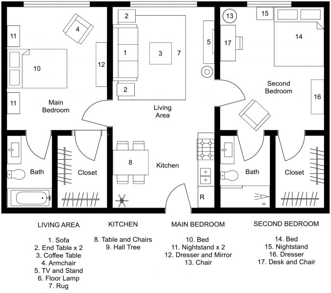 2D Floor Plan for Move Management