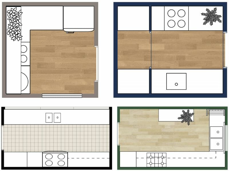 Ideas for small kitchen layout 