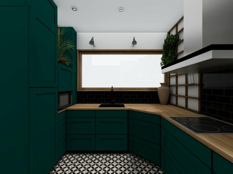 Small u-shaped kitchen