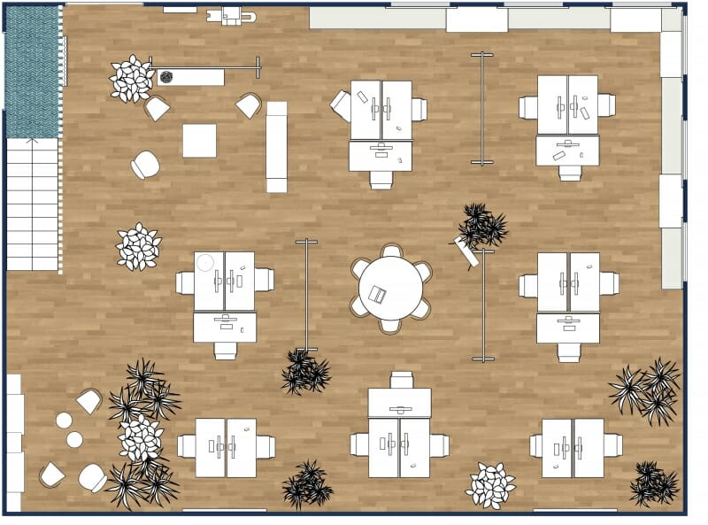 Office 2D Floor Plan